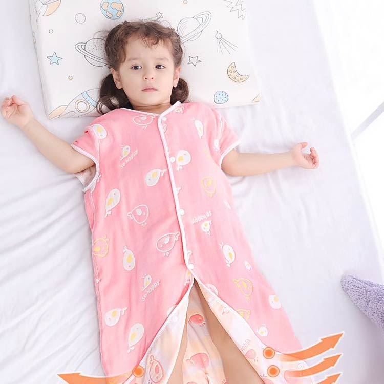天神橋セレクトの柔らか 赤ちゃん 暖かい 冬用 着 女の子 寝袋 シンプル ベビースリーパー あったか ベビー 防寒 寒さ対策 防寒グッズ 6重ガーゼ｜アングル3