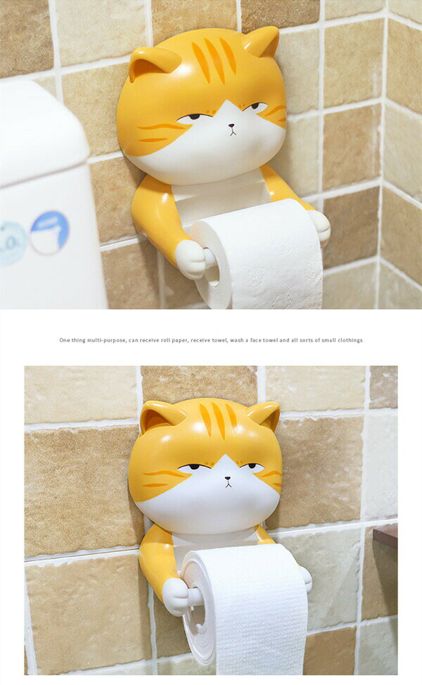 天神橋セレクトのトイレ 収納 おしゃれ おしゃれ お手洗い ペーパーホルダー 猫 カバー トイレットペーパーホルダー 飾り棚 ホルダー 北欧 トイレ｜アングル3