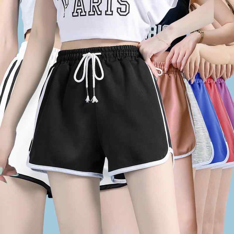 Rakuten - レディース 夏用 スポーツ ショーツ ゆったり ストレート ハイウエスト スリム 3分丈 ヨガ ホットパンツ カジュアル レジャー アウトドア 軽量 伸縮性 吸湿速乾 通勤 普段使い