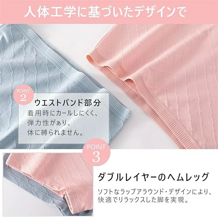 レディース レディース 綿100 ボクサーパンツ ボクサーパンツ 締め付けない 【3枚...
