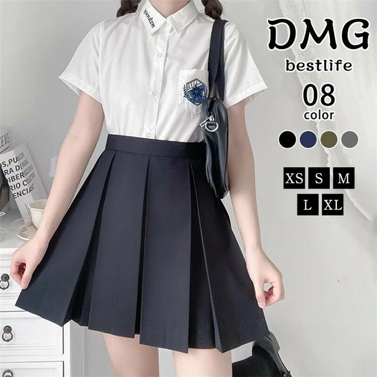樂天商城 - スクールスカート プリーツスカート 制服 学生制服 学生服 レディース セーラー ボトムス スクール スカート 膝上 シンプル デイリー JK JK制服 コスプレ 女子高校生 女子中学生 高校生 中学生 ガールズ ボックスプリーツ