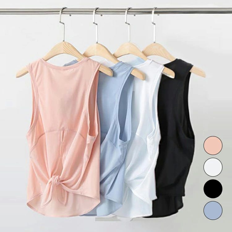 樂天商城 - 薄手 レディースフィットネス ホットヨガ Tシャツ 吸汗速乾 夏 おしゃれ タンクトップ ランニング ヨガウェア スポーツウェア キャミソール トップス ロング メッシュ ピラティス ダンス