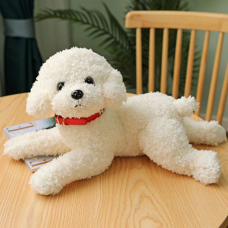 おもちゃ おもちゃ 動物 クッション 抱き枕 ぬいぐるみ 寝か リアル やわらかい トイプードル 玩具 本物そっくり プードル 犬 2