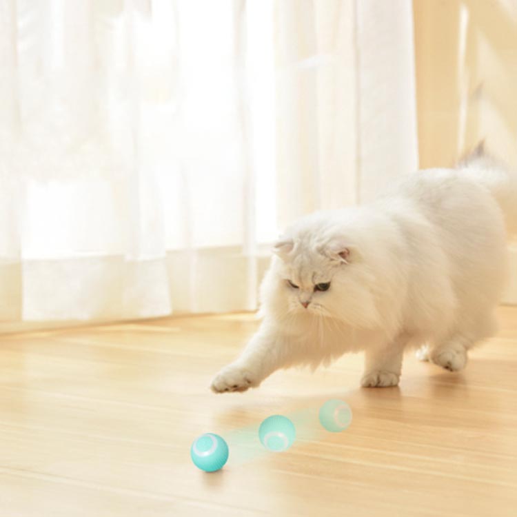 【3個セット】 動き 電動 玩具 電動ボール 猫用おもちゃ 一人遊び USB充電式 ライ...