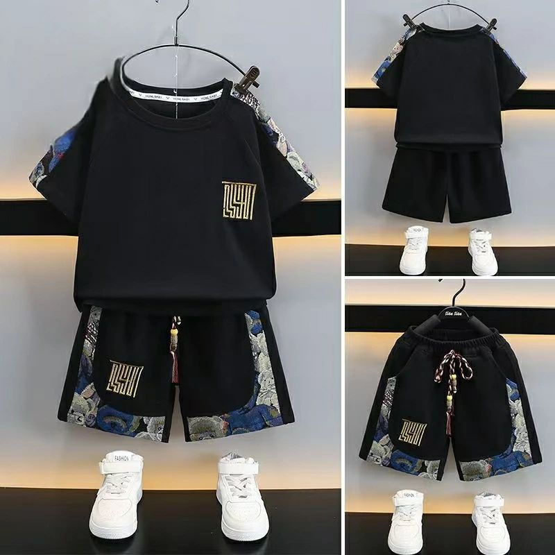 ジュニア セットアップ 子供 tシャツ ハーフパンツ 子供服 Tシャツ 2点セット 夏 上下セット 半袖 パンツ 男の子 おしゃ