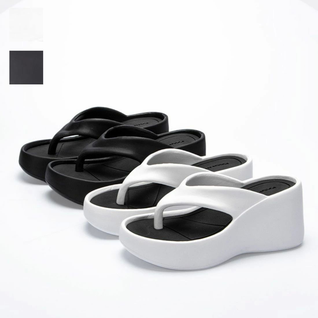 長時間 デイリー 軽やか 疲れにくい 夏 8cm お出か 軽やかな履き心地が魅力のウェッジソールトングサン..