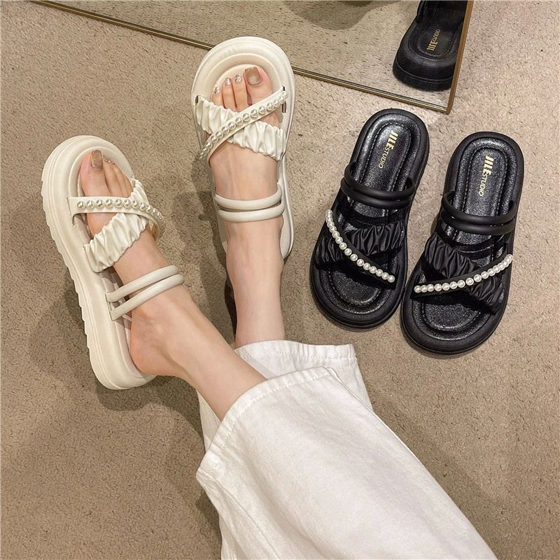 春夏 グレー ストラップフラットサンダル ブラウン ベージュ レディース 柔らか フラット スクエアトゥ ブラック リゾ サンダル