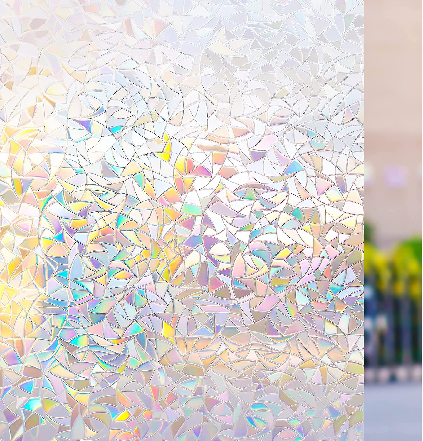 水で貼って ガラスフィルム 窓 シール ステンドグラス 0.445mx2m フィルム 窓用 ガラス めかくしシート 窓ガラス目隠しフィルム