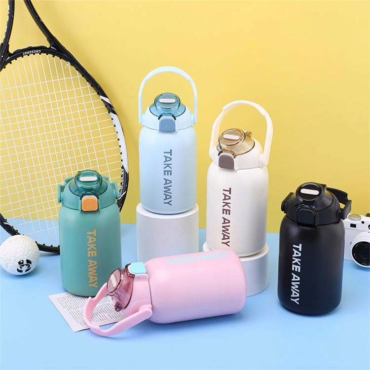 旅 小学生 保冷 保温 洗いやすい ストラップ 子供用水筒 ボトル ステンレス こども ワンタッチ 子供 大..