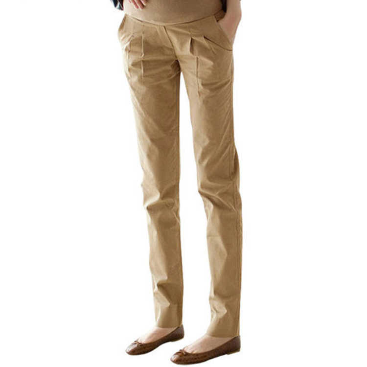 オフィス パンツ ズボン テーパードパンツ (送料無料)マタニティ ボトムス スキニーパンツ ストレッチツイル レディースパンツ 2