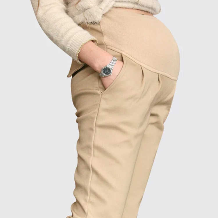 オフィス パンツ ズボン テーパードパンツ (送料無料)マタニティ ボトムス スキニーパンツ ストレッチツイル レディースパンツ 3