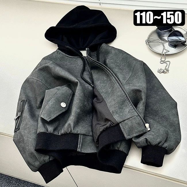 ジャケット モーターサイクル風 男の子 スタジ 秋 冬 子供服 作業着 春 ライダース ベースボール ワー..