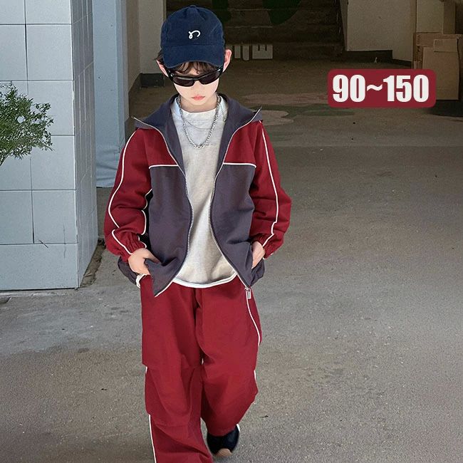 子供セット ヒップホップ セットアップ 男の子 上下セット 子供服 カジュアルパンツセット キッズ ダン..