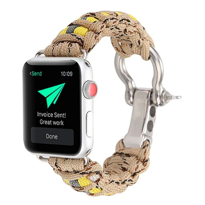 Apple Watch 腕時計ストラップ アップルウォッチ バンド ナイロン編み メッシュ Apple Watch ベルト 44mm/42mm 40mm/38mmベルト 時計バンド アップルウォッチバンド メンズ レディース 替えベルト 新色 高級感 Series 6/5/4/3/2/1/SE対応 おしゃれ 迷彩 8色全