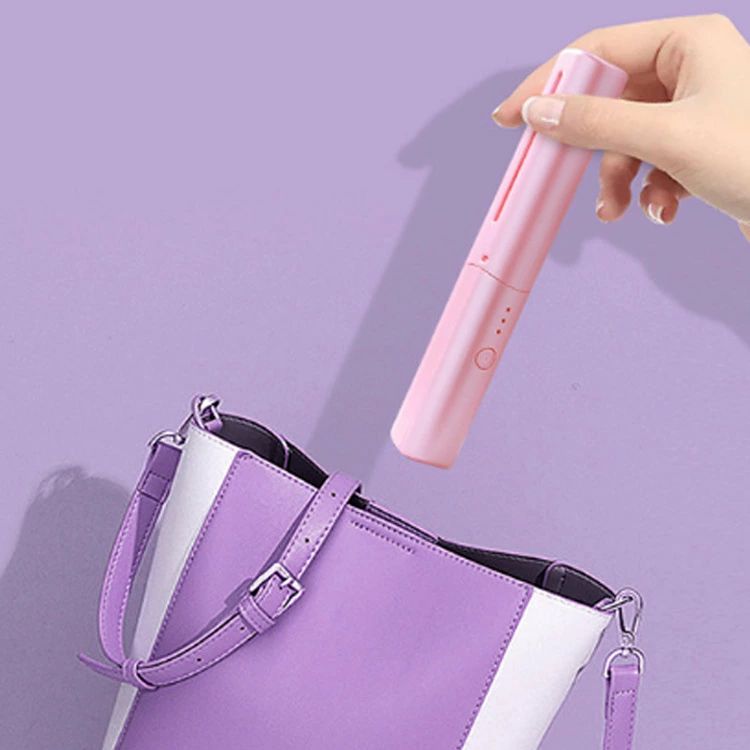 ヘアアイロン USB充電式 ブラシ コードレス 持ち運び便利 コンパクト ヒート ヘアブラシアイロン 小型 ミニ ストレート ブラシ型