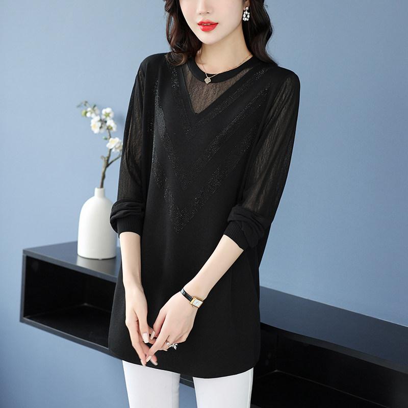 レディース 長袖Tシャツ 春夏 薄手 接触冷感 ゆったり 中長丈 インナー カジュアル トップス 普段使い 軽量 吸湿速乾 おしゃれ