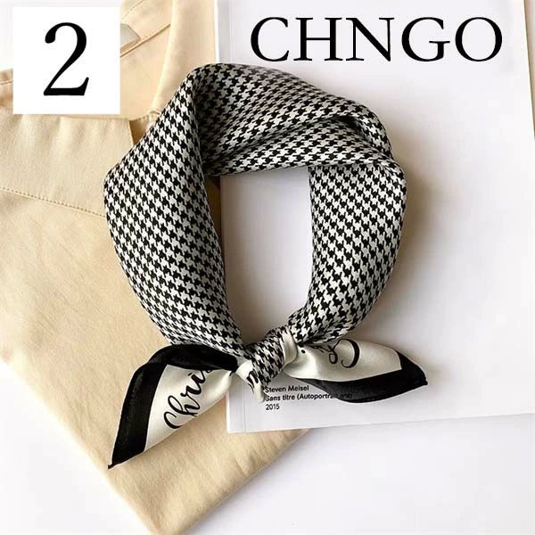 樂天商城 - 絹 きれい ネッカチーフ 夏 プレゼン 透け感 バッグチャーム 薄手 シルクスカーフ 正方形 53*53cm オフィススカーフ レディース