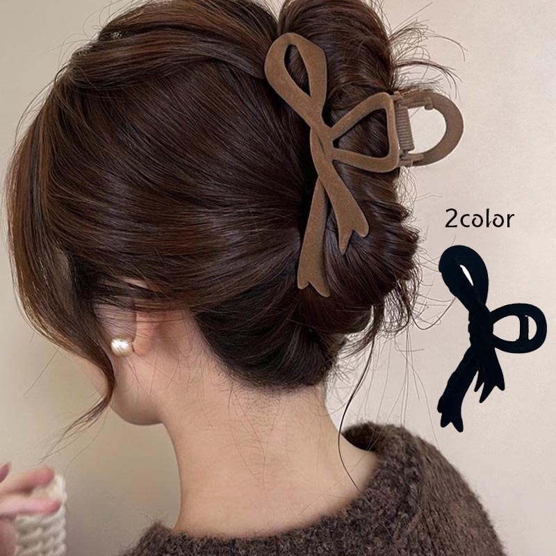 Rakuten - バンスクリップ リボンサルディ ヘアクリップ 大人かわいい きれいめ デイリー シンプル 結婚式 パーティ ヘアアクセサリー