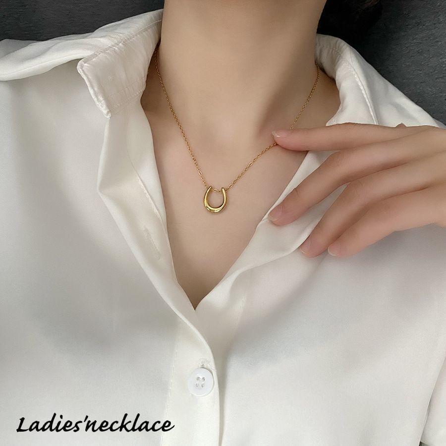 Other - ネックレス レディース 女性用 アクセサリー 首飾り U字 U型 シンプル おしゃれ 上品 大人女子 おでかけ 普段使い 通勤 オフィス プレゼント