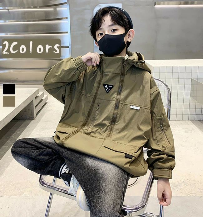 子ども服 無地 ハイネック 子供 キッズ ジュニア ジ シンプル カーディガン コート トップス 子供服 男..