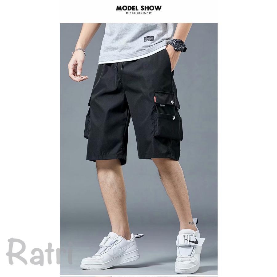 カーゴパンツ メンズ ハーフパンツ 5分丈 ショートパンツ 短パン 大きいサイズ 半...