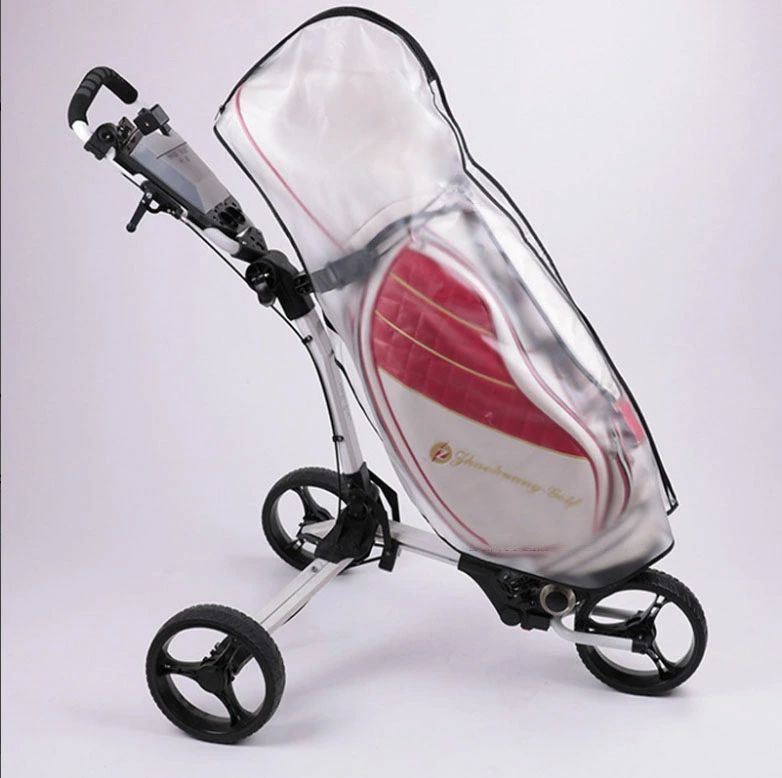 ゴルフバッグカバー 耐摩耗性 レイン レインカバー 防水ゴルフバッグコート 防塵 ゴルフバッグ用 透明 折りたたみ 防水