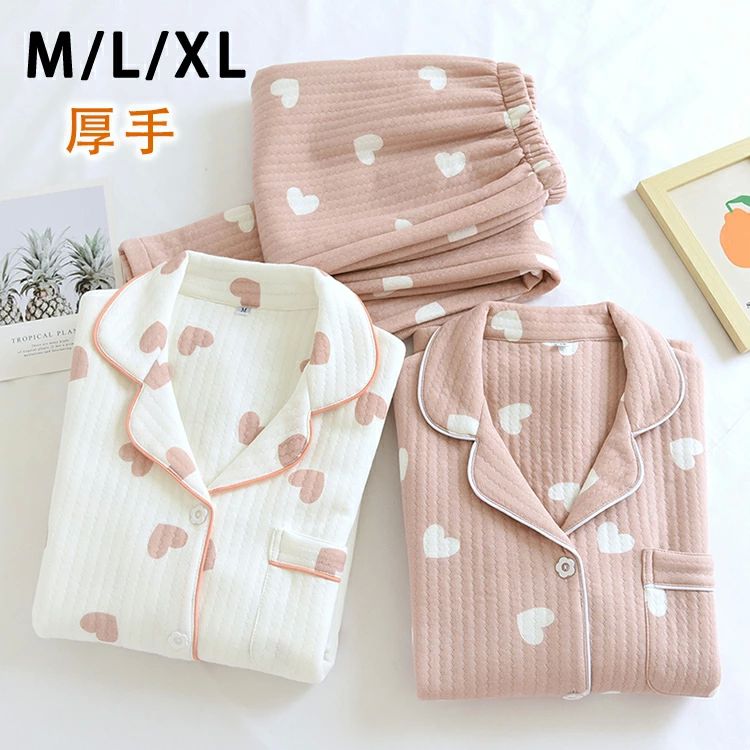 上下セット ニットキルト コットン