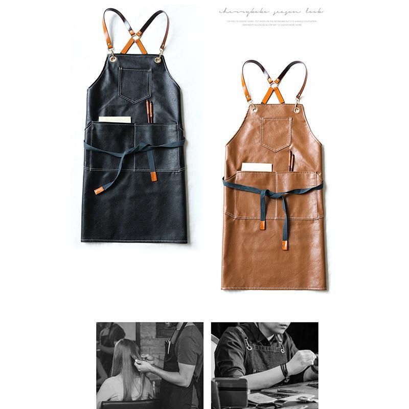 ワークエプロン レディース 美容師 学 レザー エプロン メンズ H型 DIY 男女兼用 おしゃれ 前掛け かわいい 革 エプロン 保育士