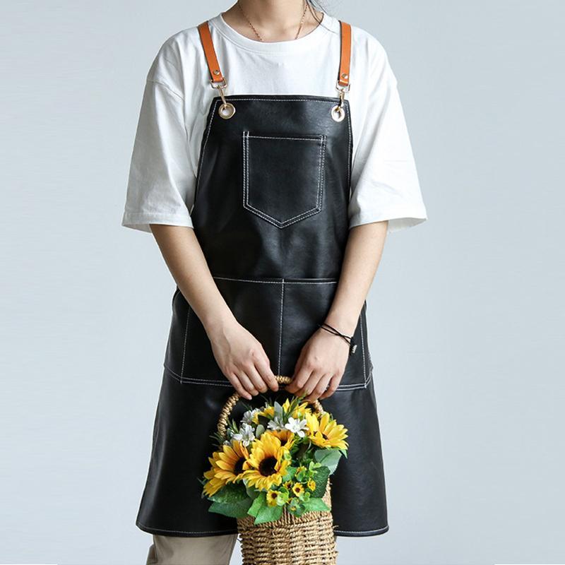 ワークエプロン レディース 美容師 学 レザー エプロン メンズ H型 DIY 男女兼用 おしゃれ 前掛け かわいい 革 エプロン 保育士