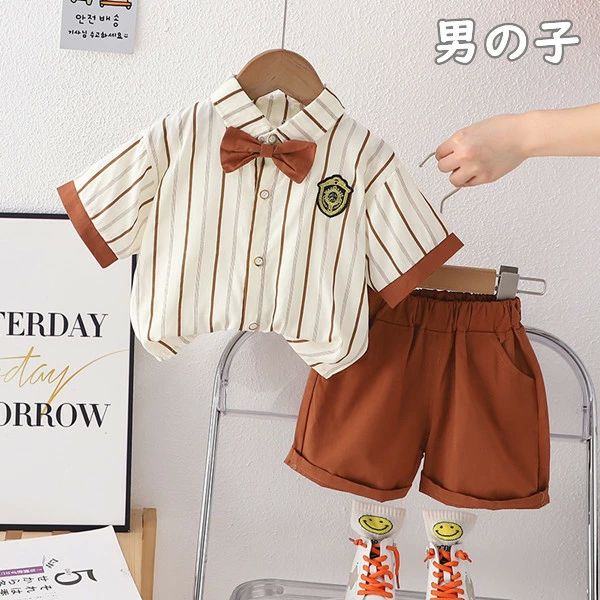 カジュアル 夏 シャツ＋パンツ/スカート 兄妹 女の子 子供服 お誕生日 男の子 ベビー服 2点セット キッズ服 セットアップ プレゼ 3