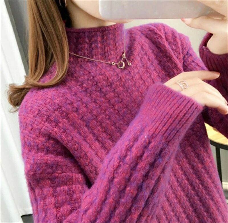 おしゃれ カットソー ニットウェア レディース きれいめ 厚手 セーター 長袖 秋冬 メリヤス トップス ..