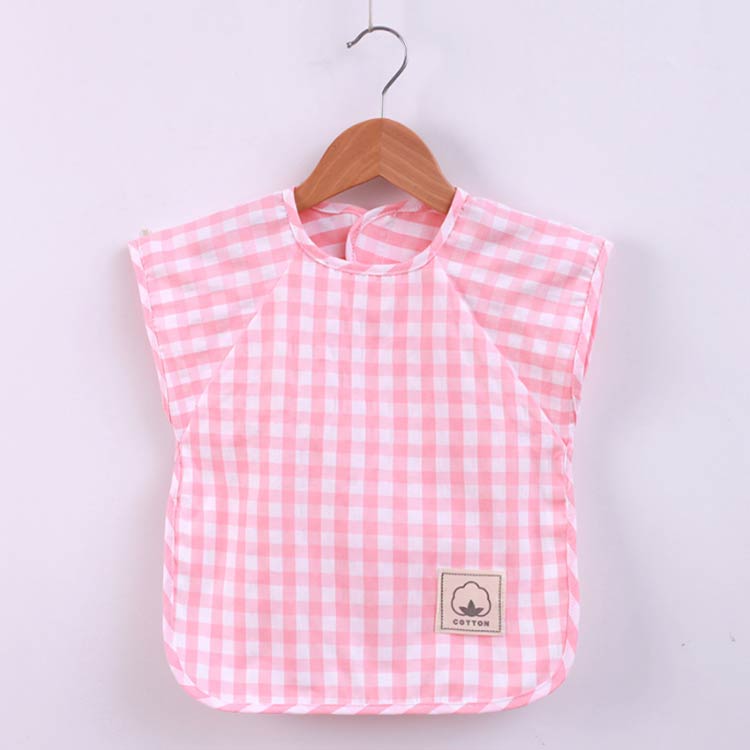 給食用 110 小学校 スモック チェック 子供用 幼稚園 ギンガム 撥水 90 100 ギンガムチェック柄 園児 子供 格子 ギンガム格子 綿