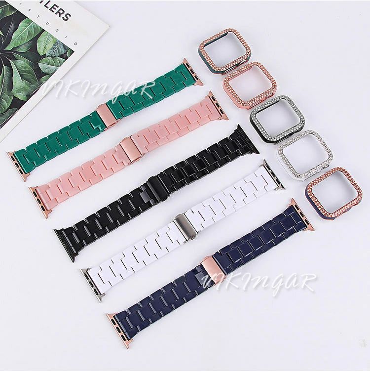 49mm 41mm watch バンド watch 40mm バンド アップルウォッチ Ap キラキラ フレーム保護 45mm apple バンド 夏 apple レディース