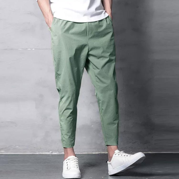 ス 薄手 速乾 薄手 ストレッチパンツ チノパンツ 夏 超伸縮 テーパードパンツ 9分丈 スキニーパンツ ストレッチ メンズ チノパン