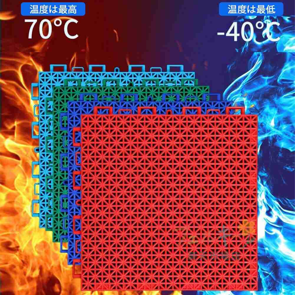 ベランダ 25×25×1.1cm ガーデン用ジョイントマット 玄関廊下 水はけマット プールサイド 人工芝用水はけ床マット 滑り止め