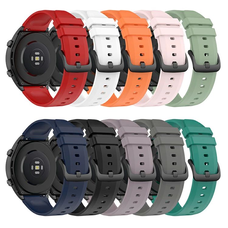 Watch 22mm シリコンベルト 交換用バンド Xiaomi 耐衝撃 Mi 脱着簡単 高級感 Watch 22mm Galaxy For 防汗 防水 柔らかい バンド
