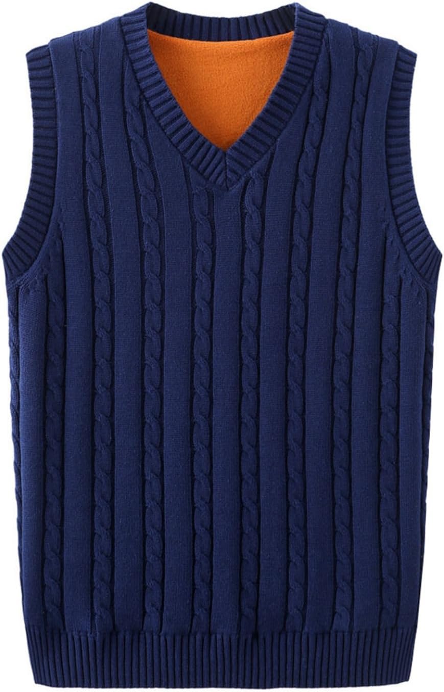 メンズ 裏起毛 カジュアル 快適 ストレ 袖なし ビジネス ニットベスト セーターベスト 冬 春 防寒 vネック 暖かい トップス 秋