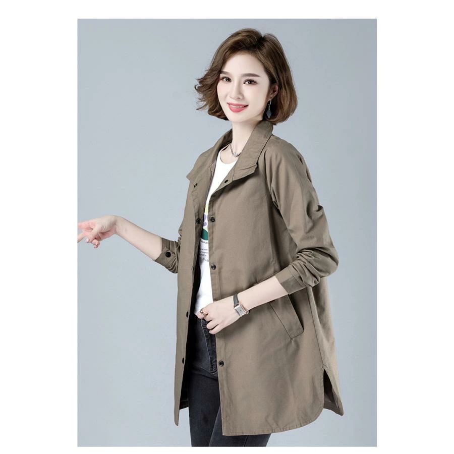 オフィス OL 通勤 きれいめ 大きいサイズ スプリングコート カジュアル コート アウター 長袖 トレンチコート 春秋 レディース