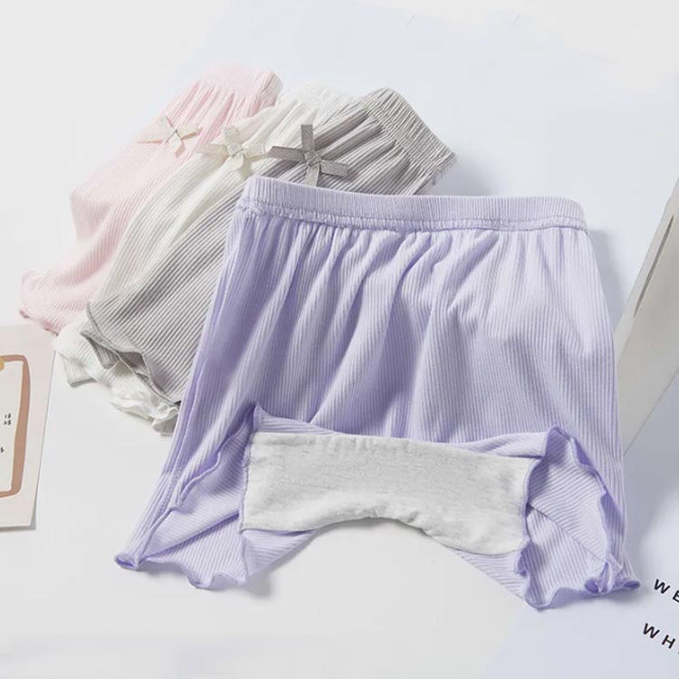 ペチコート 無地 3分丈 ショートパンツ 子供 薄手 ペチパンツ 3枚セット 女の子 ひ...