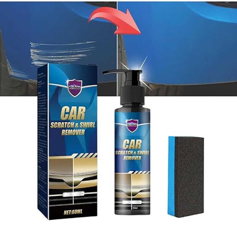 使用簡単 カーペイントスクラッチリペア液 スクラッチリムーバー 車用キズ消し擦り傷隠し剤 撥水 汚れ..