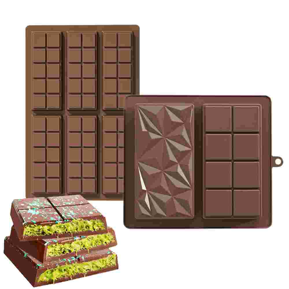 チョコレート型 チョコレートモールド 板チョコ型 バレンタイン シリコンモールド お菓 DIY ハンドメイド ドバイチョコレート型