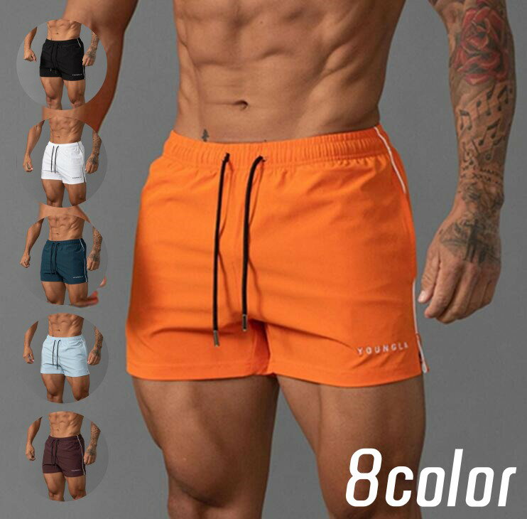 樂天商城 - 無地 アウトドア ショートパンツ ジョガーパ ウォーキング トレーニングウェア ランニングパンツ ジャージパンツ メンズ 三分丈