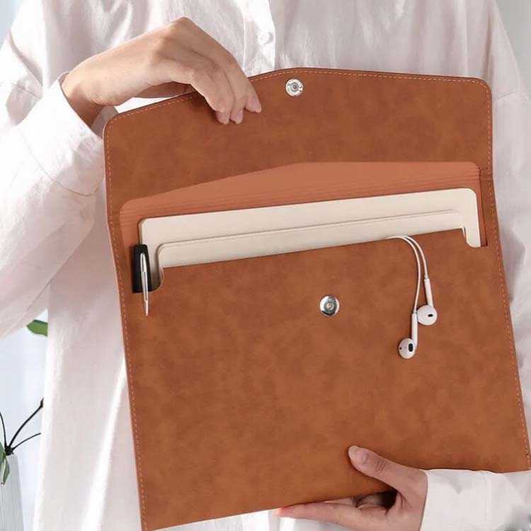 ファ おしゃれ シンプル A4サイズ ドキュメントホルダー 防水 ビジネス封筒袋 PU 書類収納 レシートホルダー 手持ち 資料ケース
