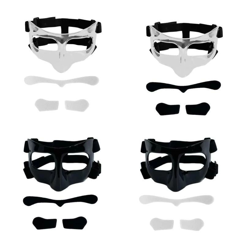 Wear - バスケットボールマスク 鼻の骨折用 スポーツアクセサリー 大人 男性 女性 バスケットボール ノーズガード フェイスマスク サッカー ジム用