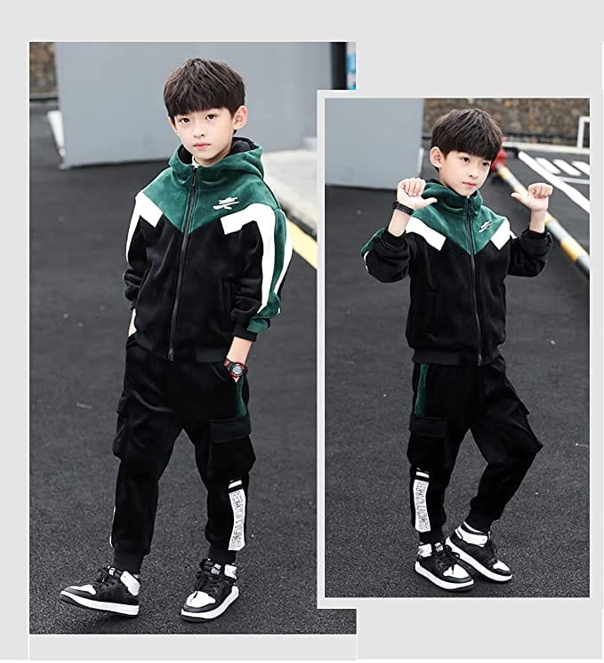子供 ジャージ 上下セット スウェット 裏起毛 セットアップ キッズ パーカー 男の子 スポーツウェア 2点セット ジュニア フード付き 厚手 秋冬