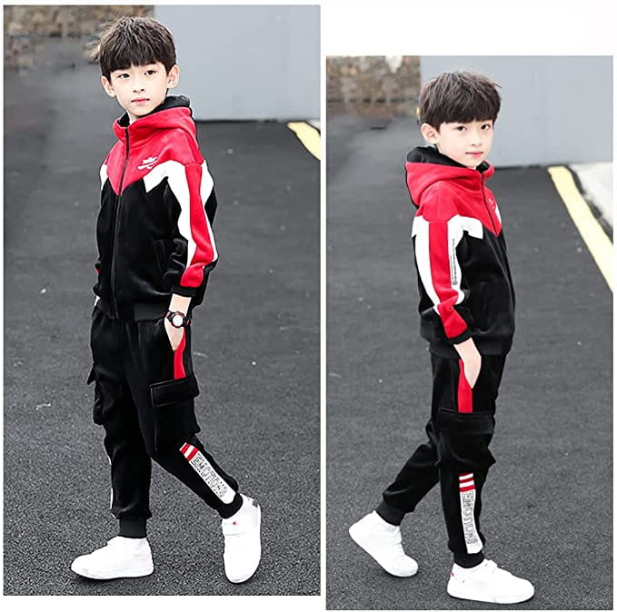 子供 ジャージ 上下セット スウェット 裏起毛 セットアップ キッズ パーカー 男の子 スポーツウェア 2点セット ジュニア フード付き 厚手 秋冬