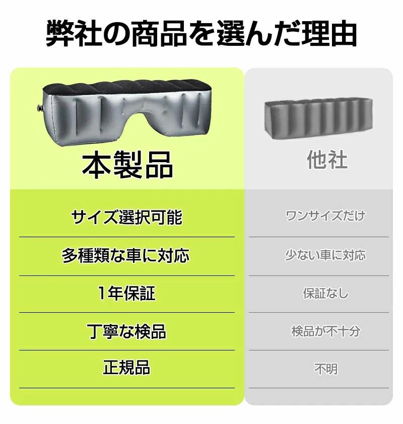 スペースクッション 車中泊 マット オットマン インフレータブルエアーベッド 車載...
