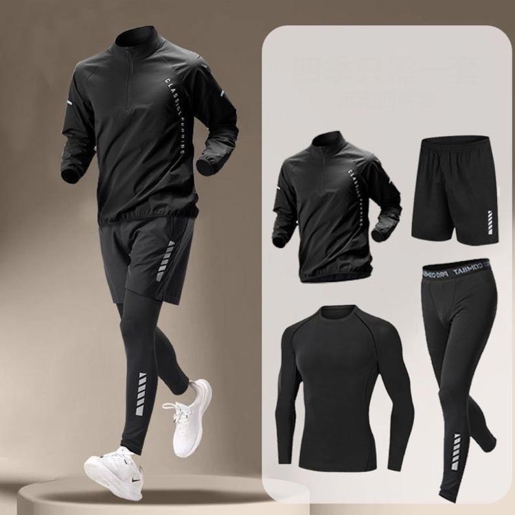 長袖 ストレッチ メンズ ジャージ 春 ジャージ ジムウェア 運動着 コンプレッションウェア 秋冬 ランニングウェア セットアップ