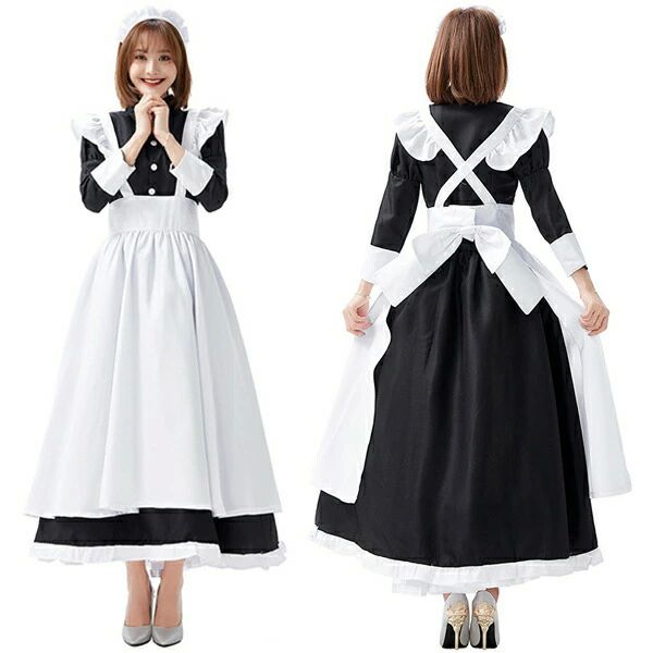 ◆カラー：写真参照◆生地：ポリエステル◆セット内容：ワンピース+髪飾り+エプロン（※他は商品に含まれません）適用対象：コスプレ用、学園祭、展覧会、文化祭、お祭り、誕生日、ハロウィン、イベント、プレゼント、各種パーティー用等。※※関連キーワー...