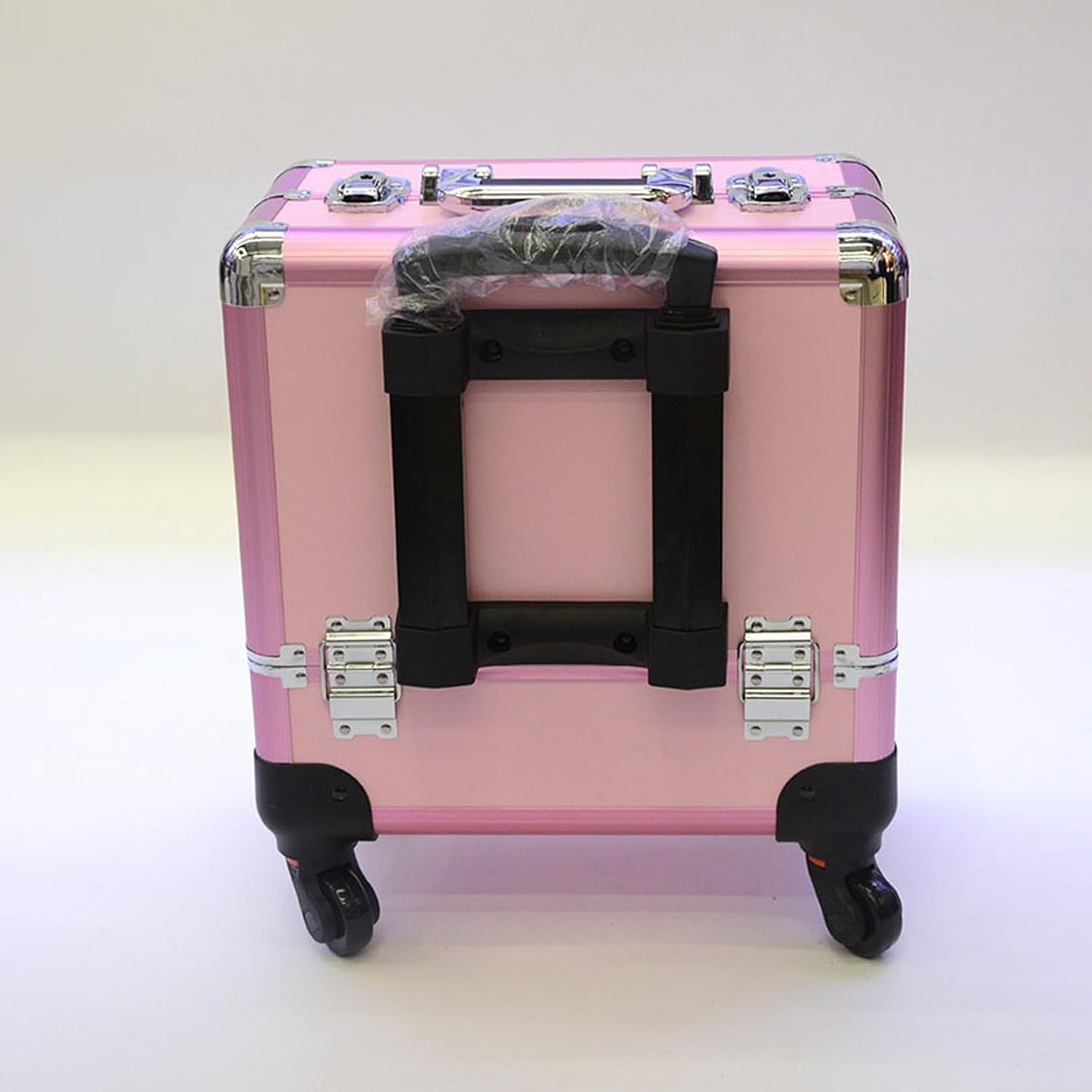 プロ用メイクボックス キャスター付き メイクキャリーケース 四層トレー プロ 大容量 化粧ケース アルミ 仕切り付き たくさん収納 メイク収納 化粧品収納 ヘアメイク 美容師 出張 旅行用 プレゼント tenjinbashiselect-10156032 天神橋セレクト サンプル画像3